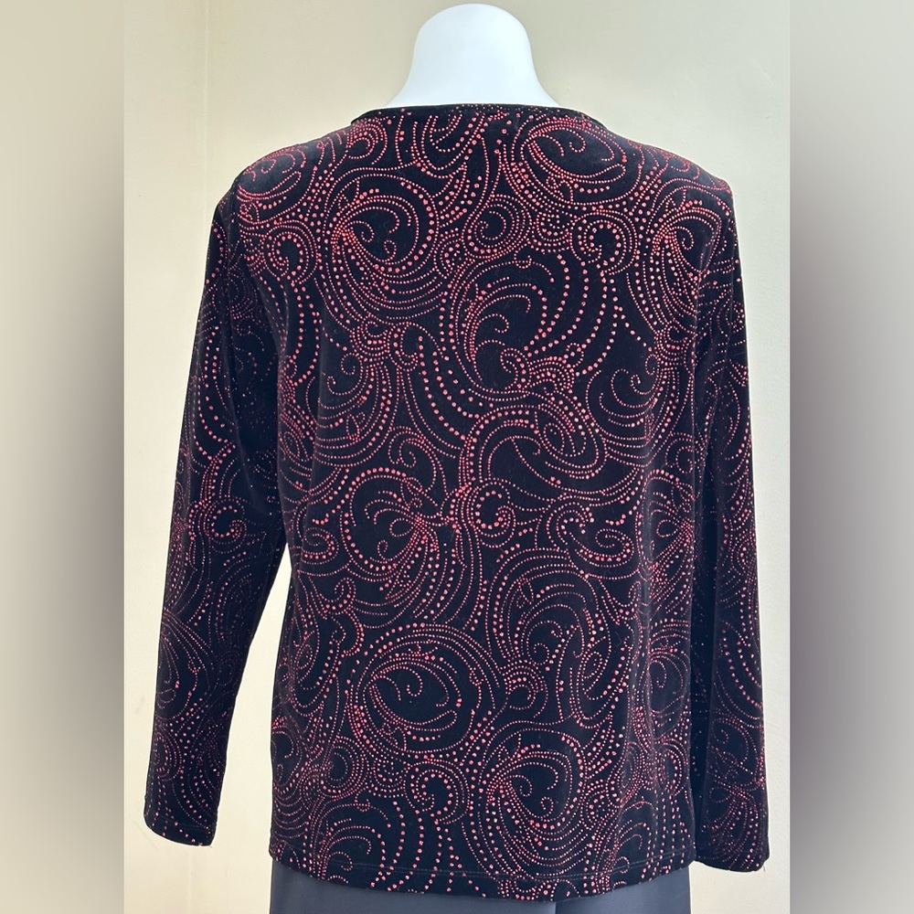 Elementz Black & Red Sequence 1 Button Jacket Att… - image 4